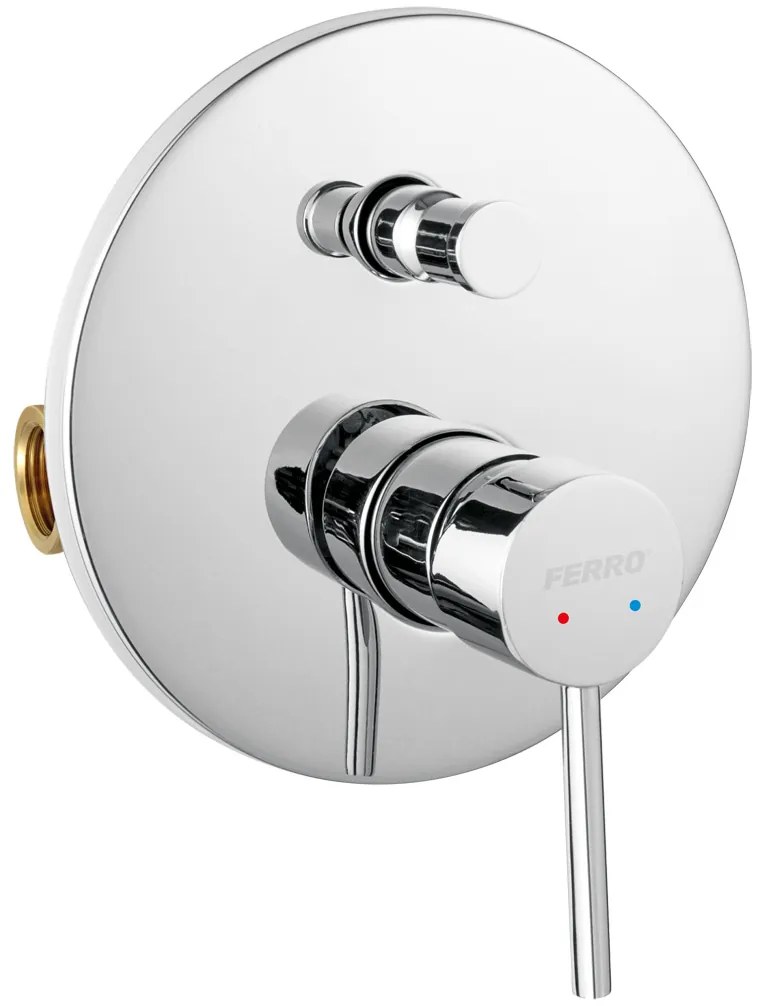 Ferro Fiesta, podomietková sprchová batéria 2-výstupová, chrómová, BFI7P