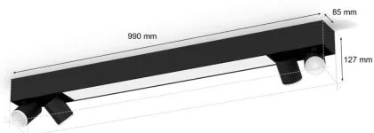 Philips-LED RGBW Stmievateľné bodové svietidlo Hue CENTRIS 4xGU10/4,2W + LED/11W