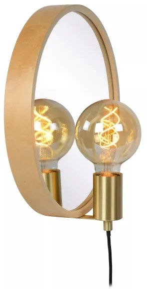 Lucide 36213/31/72 - Nástenné svietidlo so zrkadlom REFLEX 1xE27/25W/230V béžová