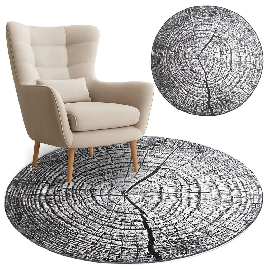 TZ Okrúhly vzorovaný koberec Neo Rozmer: 90 cm