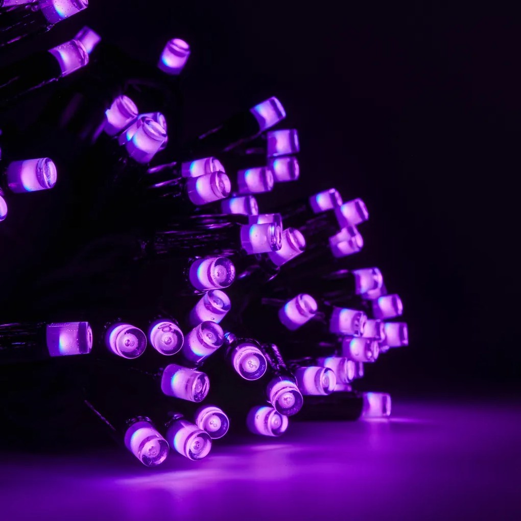 DECOLED Svetelný reťazec RGB 20 m, 200 diód