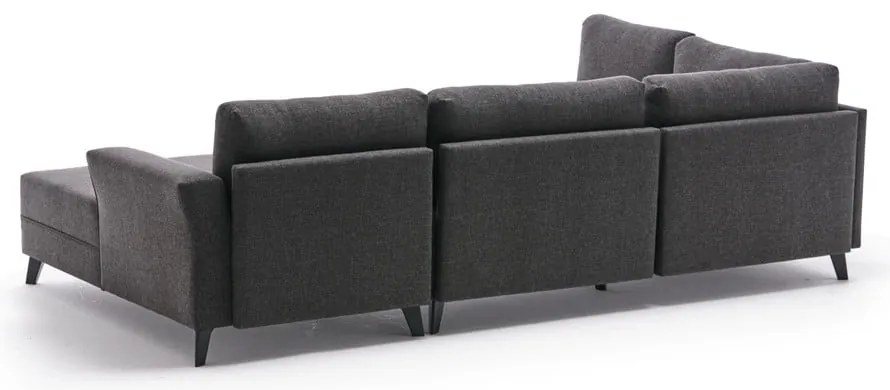 Antracitovosivá rohová pohovka (do tvaru "U") Eris – Balcab Home