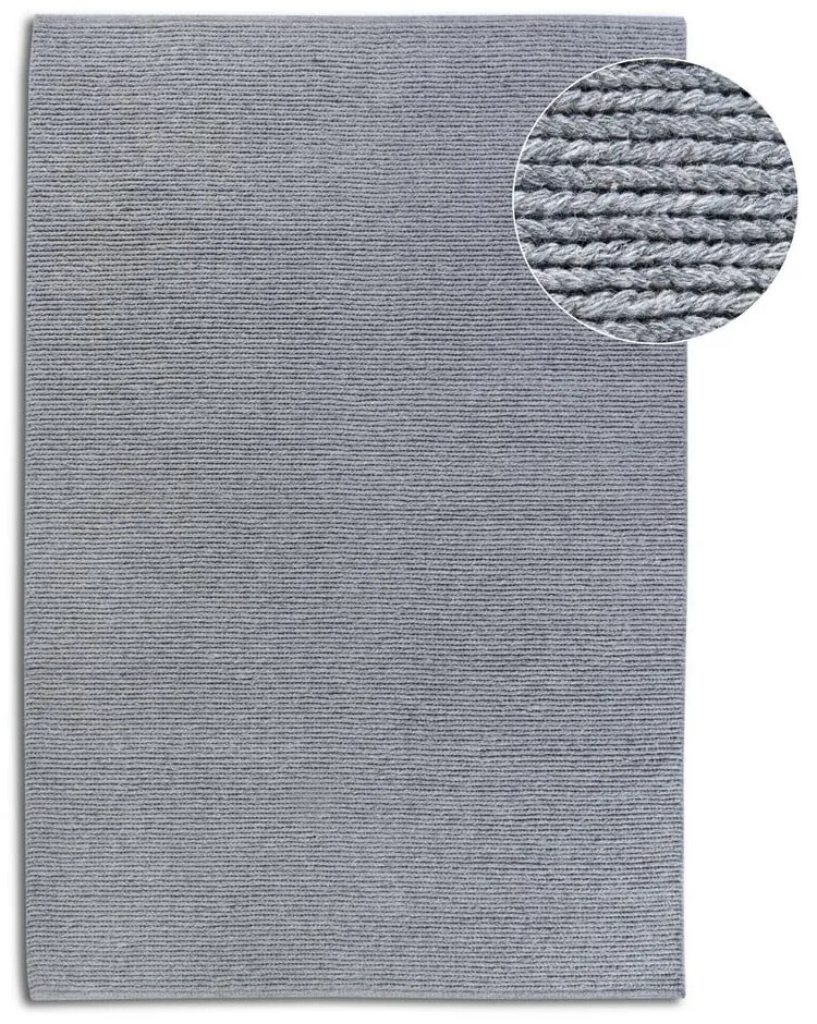 Sivý ručne tkaný vlnený koberec 60x90 cm Francois – Villeroy&Boch