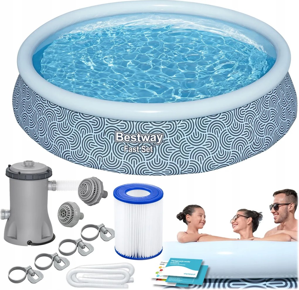 Záhradný bazén s príslušenstvom 7v1 57376N, 396x84cm | Bestway