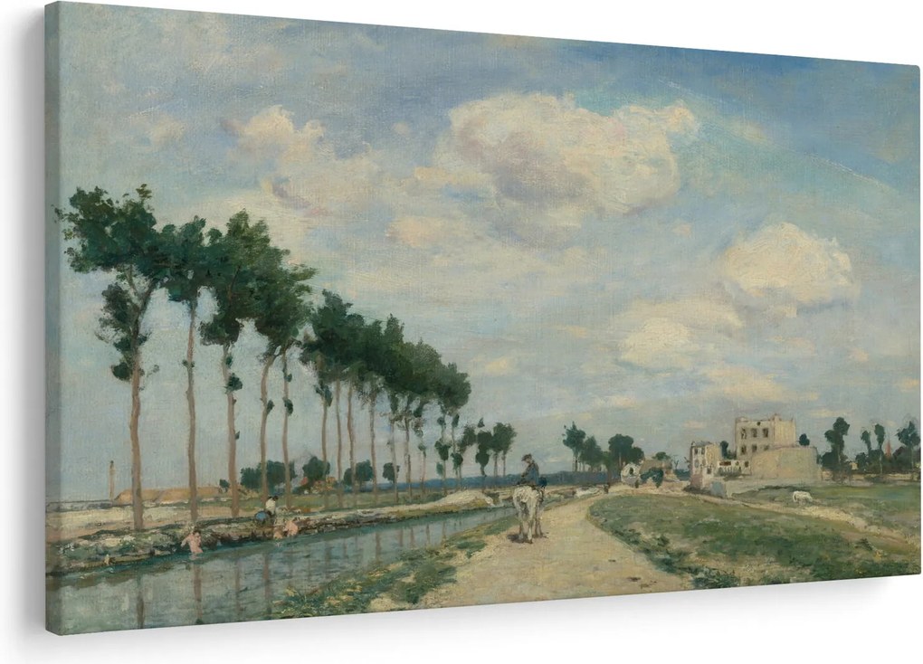 Obraz - Johan Barthold Jongkind, The Towpath, reprodukcia (90x60 cm)