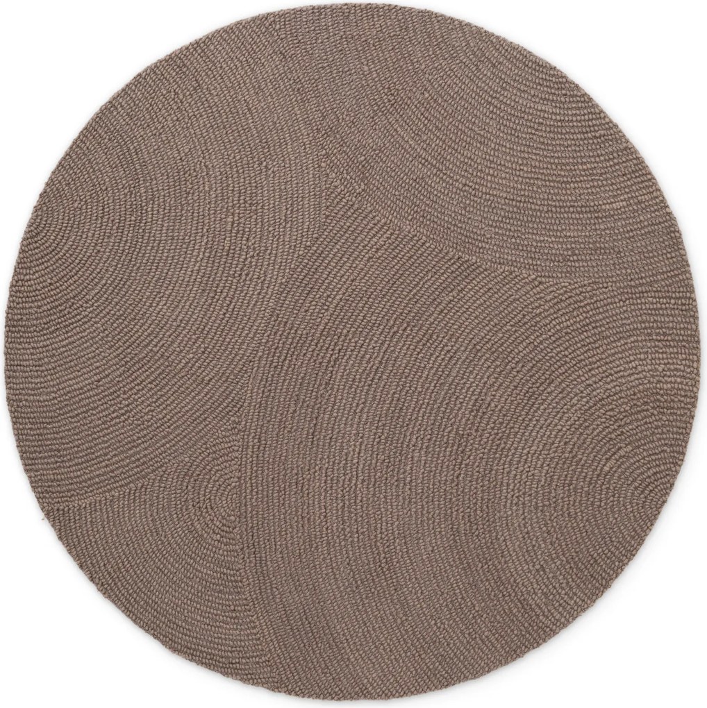 Hanse Home, Kusový koberec Calmio 106219 Taupe kruh, 200x200 (priemer) kruh, hnedá, obývacia izba