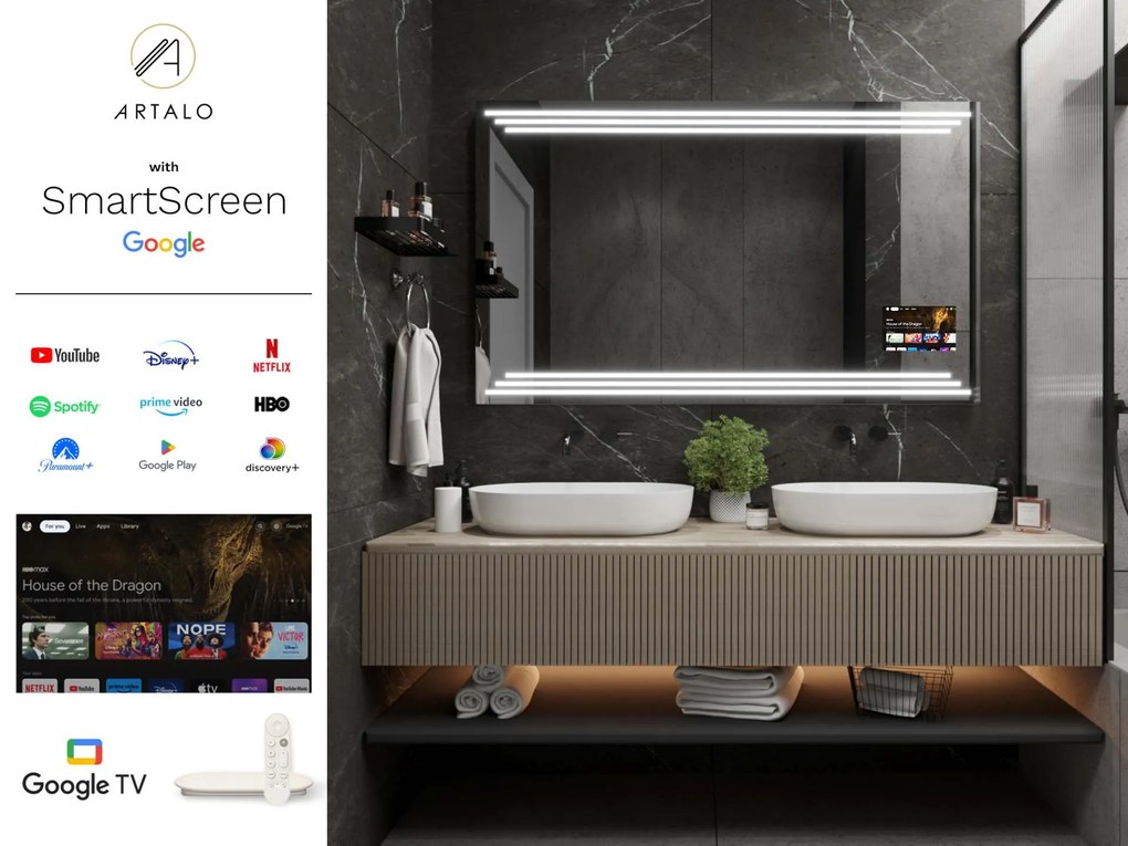 Zrkadlo do kúpeľne s LED osvetlením M17 premium