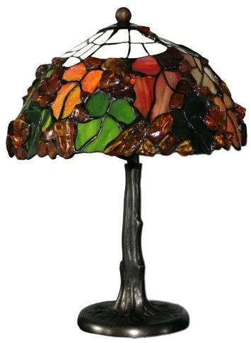 Jantar lampa Tiffany 37*25Ø AMBER