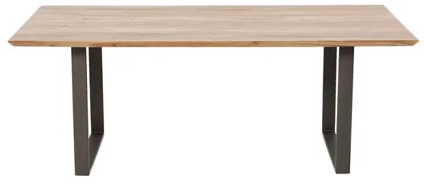 Symphony stôl akáciový hnedý/ tmavá oceľ 160x80