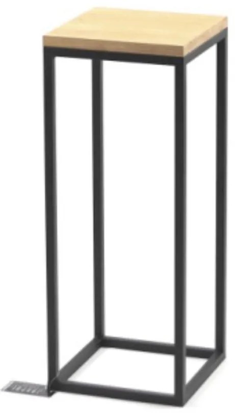 Stojan na kvety Tavolo čierny 60x23,5