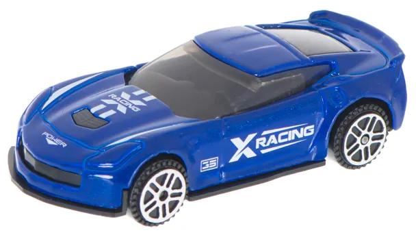 KIK KX5586_3 Kovové závodné auto modré 7,5 cm