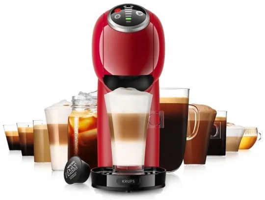 Krups - Kávovar na kapsule NESCAFÉ DOLCE GUSTO GENIO S PLUS 1500W červená