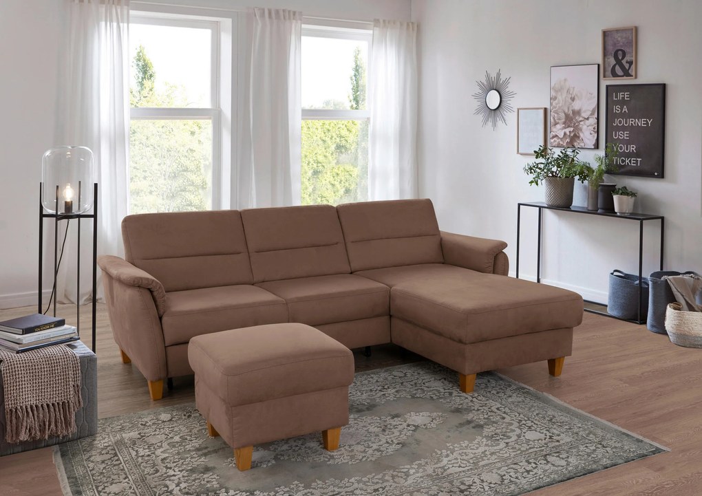 XXXLutz ROHOVÁ SEDAČKA, textil, hnedá Sit & More - Sedačky - 000144019715