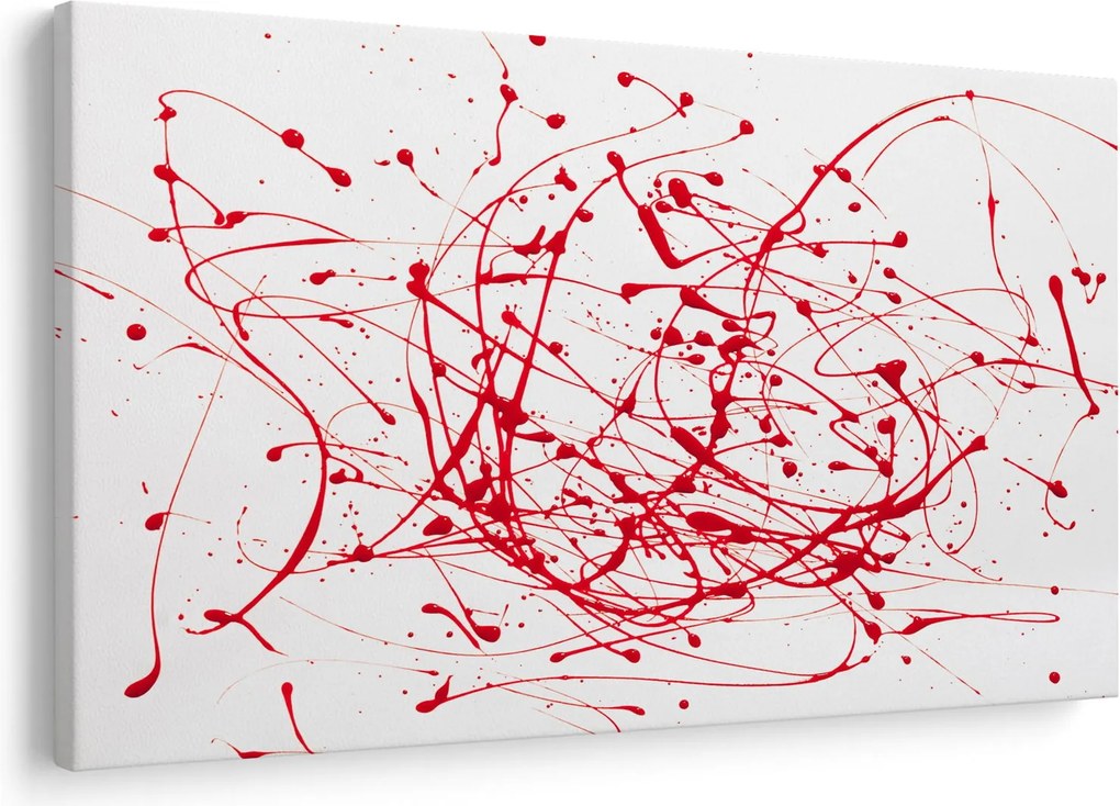 Obraz technikou Drippingu (90x60 cm)