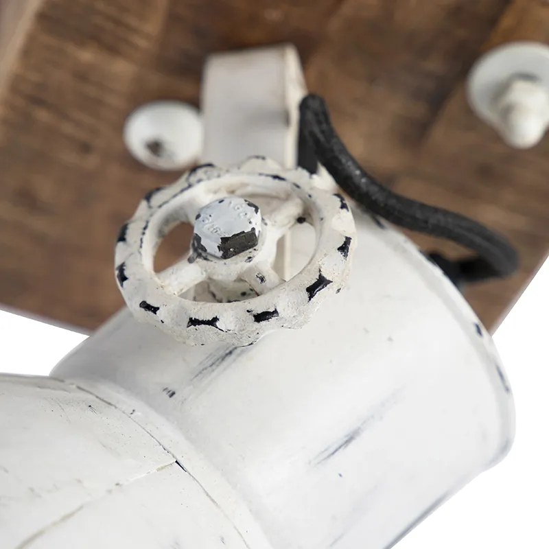 Priemyselné bodové svetlo biele s mangovým drevom 18 cm - Mangoes