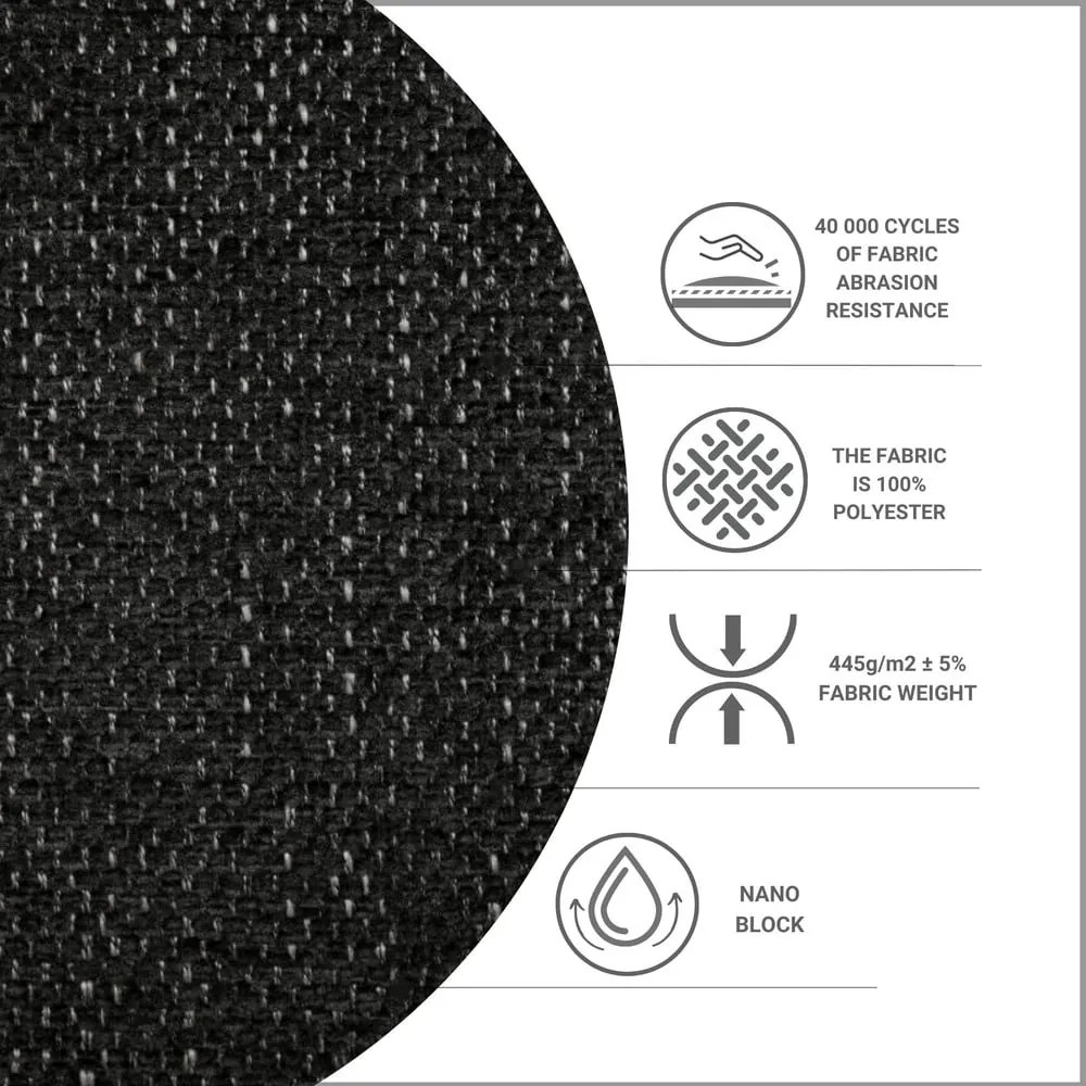 Čierna boxspring posteľ s úložným priestorom 180x200 cm Melba – Maison de Rêve