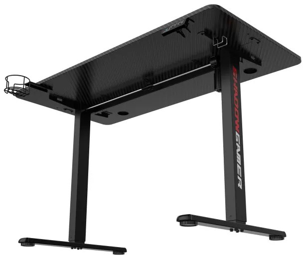 Herný stôl SHADOW GAMER 1.0 elektrický, čierny