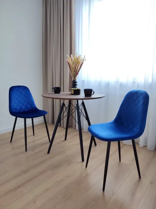 Jedálenská stolička ORLANDO zamatová, granátová