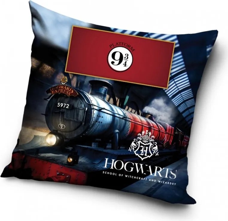 Carbotex Obliečka na vankúšik 40x40 cm - Harry Potter Expres do Rokfortu