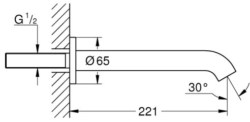 GROHE 13449AL1 - Vaňová vpusť ESSENCE 221 mm grafit
