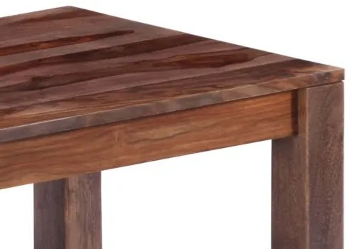 vidaXL Konferenčný stolík, sivý 110x50x35 cm, drevený masív sheesham-