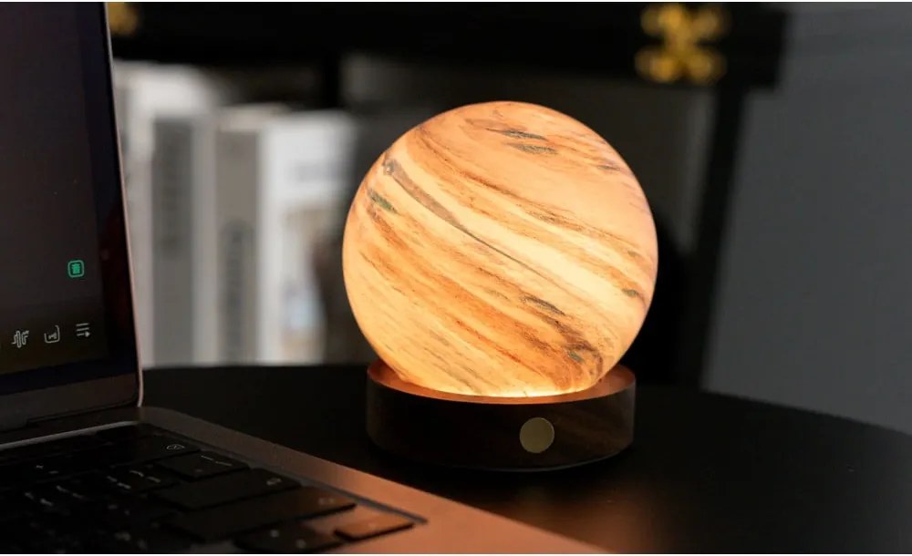 Hnedá/tmavo prírodná svetelná dekorácia na USB ø 8 cm Polar Cloud – Gingko