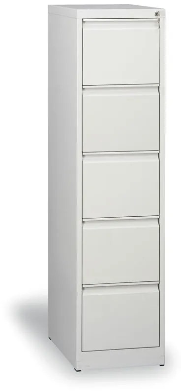 Kovová kartotéka A4, 5 zásuviek, demontovaná, sivá