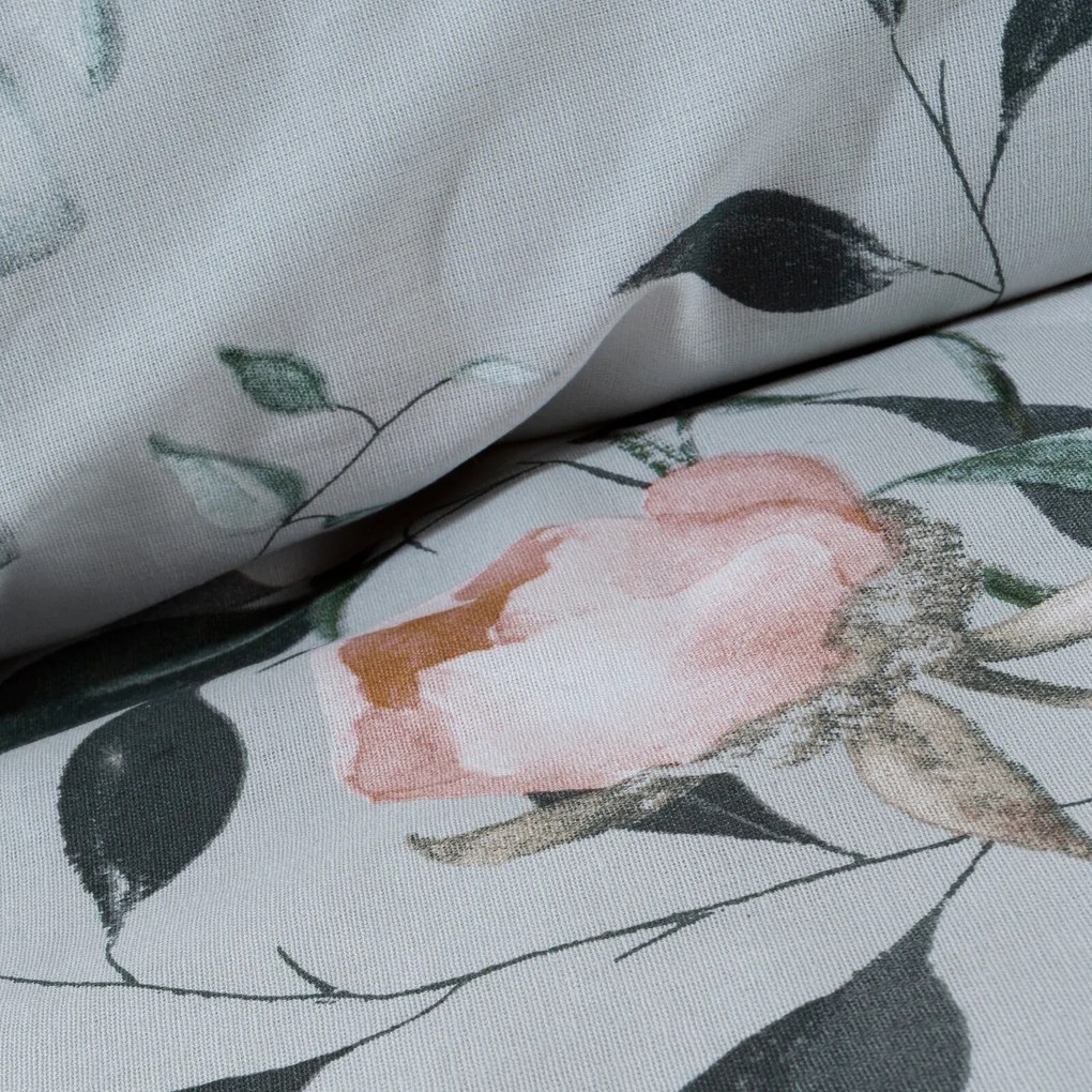 RENFORCÉ OBLIEČKY ROSITA 200X220 CM, 2 KS 70X80 CM KVETY