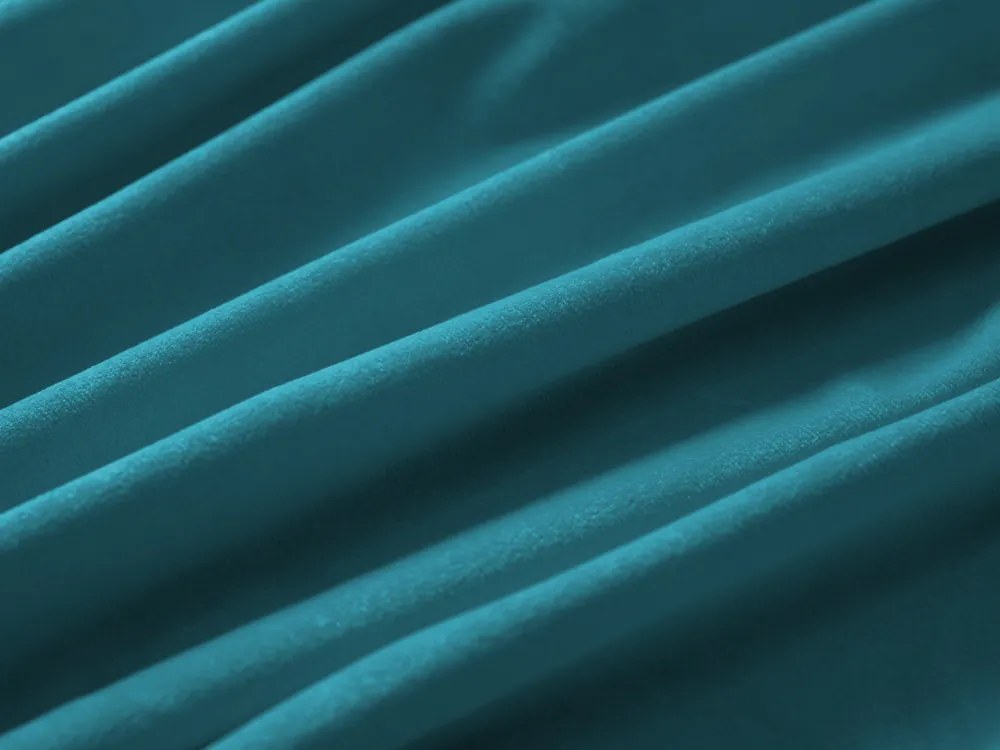 Biante Zamatový záves Velvet Prémium SVP-035 Tyrkysovo modrý - šírka 270 cm 270x220 cm