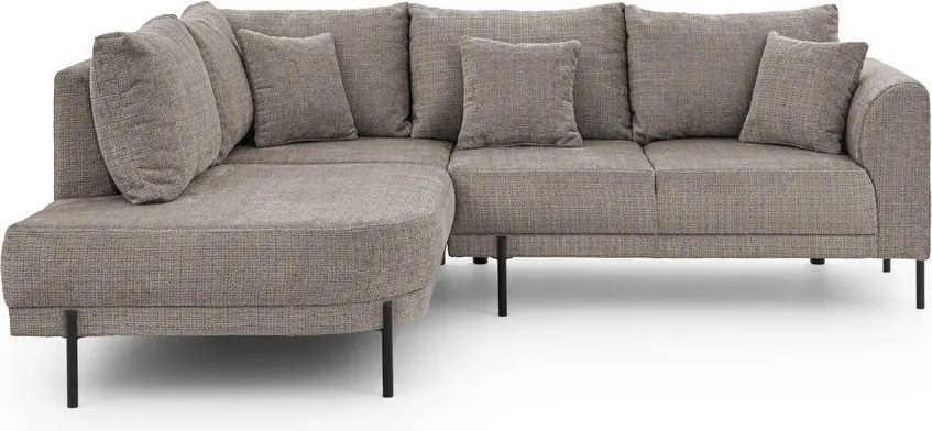 Taupe ženilková rohová pohovka (ľavý roh/do L) Mauris – Ropez
