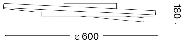 Ideal Lux - LED Stm. stropné svietidlo OZ LED/48W/230V pr. 60 cm CRI 90 zlatá