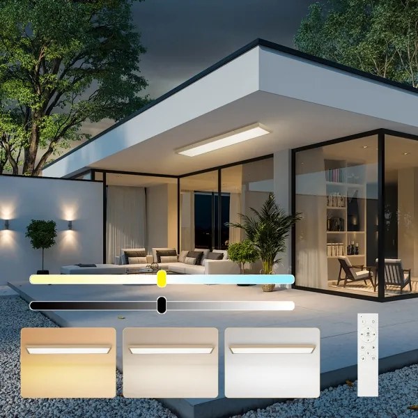 Brilagi-LED Stmievateľné kúpeľňové svietidlo FRAME SMART LED/50W/230V 120x30 IP44 + diaľkové ovládanie