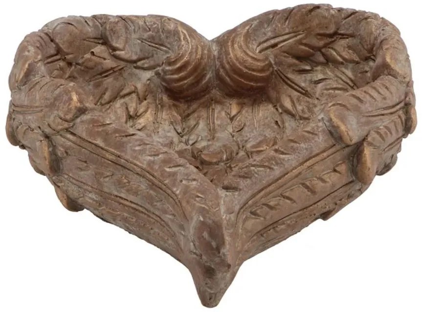 Hnedo - zlatý antik kvetináč anjelské krídla Angel wings - 23*21*10 cm