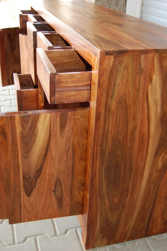 furniture-nabytek.cz - Komoda z masívu z palisandrového dreva 200x45x90cm