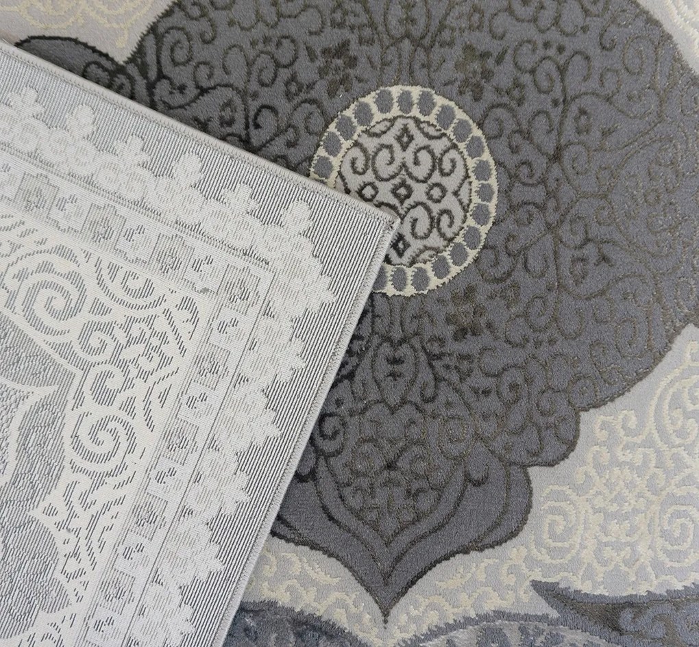 BE Koberec Allianz 6302 GREY – sivý obdĺžnikový Rozmer: 60x100 cm