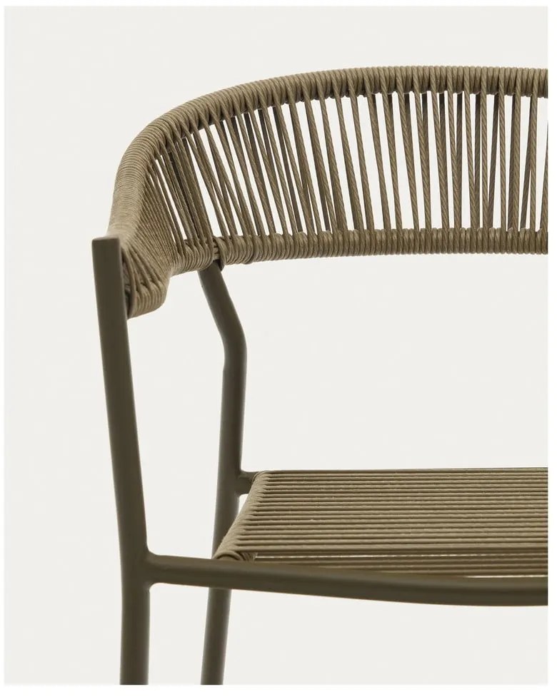 Kaki jedálenské stoličky z umelého ratanu v súprave 4 ks Futadera – Kave Home