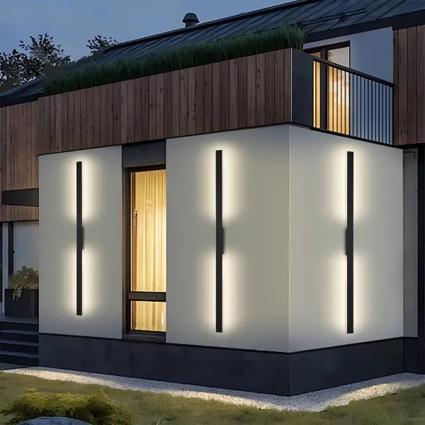 Brilagi - LED vonkajšie nástenné svietidlo LUNA LED/30W/230V 3000K IP65 150 cm čierne CRI 90