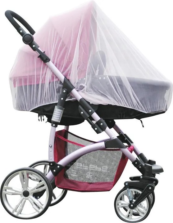 KIK Univerzálna elastická moskytiéra na kočík, 140 cm, biela