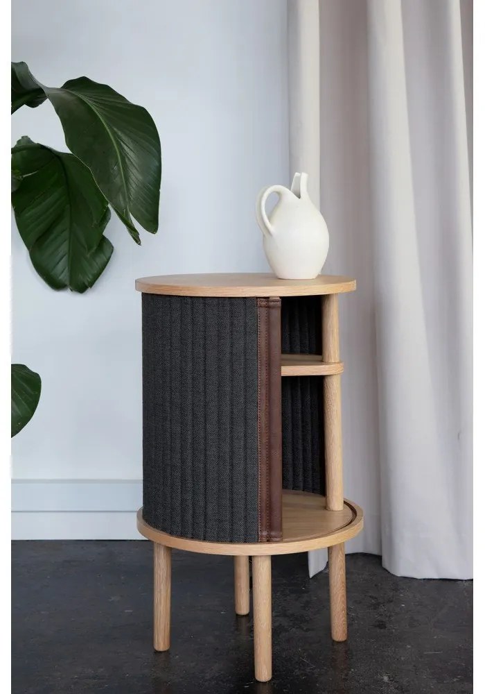 Okrúhly odkladací stolík z dubového dreva ø 38 cm Audacious – UMAGE