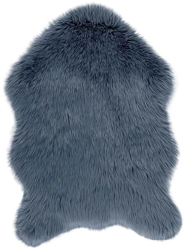 Modrá umelá kožušina Tiseco Home Studio Sheepskin, 60 × 90 cm
