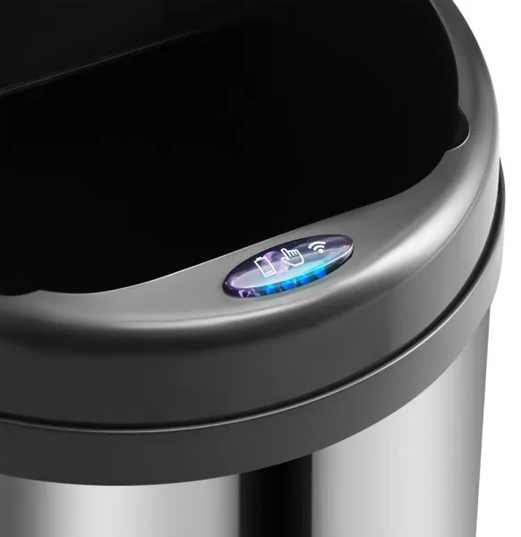 Odpadkový koš automatický senzor 40 litrov strieborná DC kábel zdarma