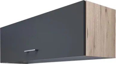 Horná kuchynská skrinka Tiago KHW100, dub san remo/šedá, šírka 100 cm%