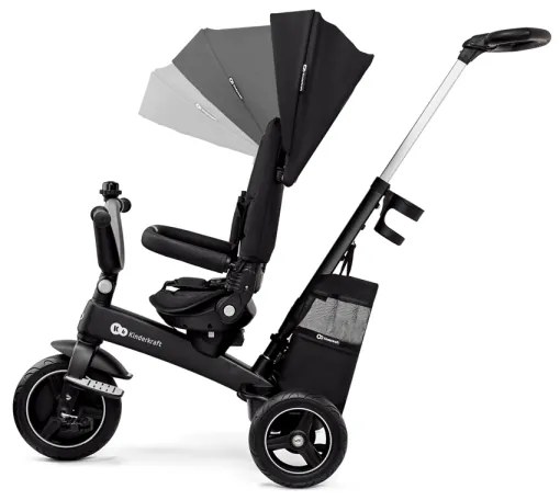 KINDERKRAFT SELECT - Detská trojkolka 5v1 EASYTWIST Premium čierna