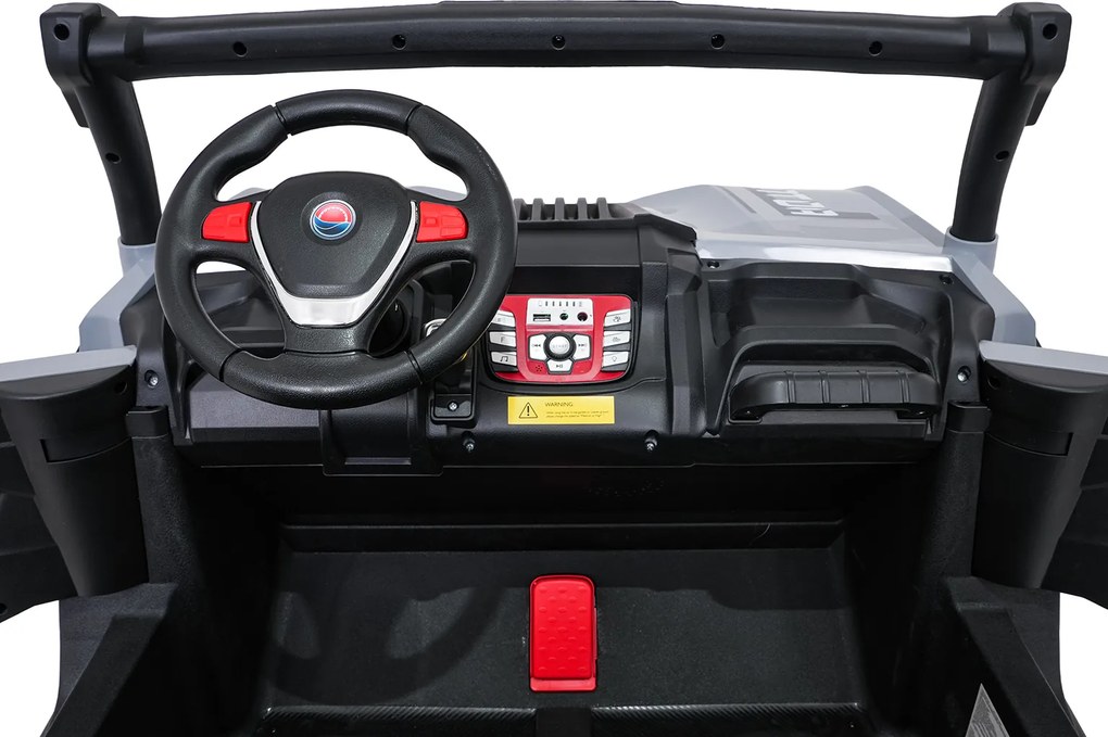 Ramiz Elektrická bugina Gravity pre deti šedá + pohon 4x4 + diaľkové ovládanie