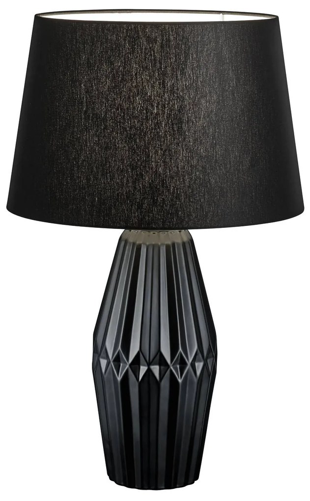 Stolová lampa Kera, textilné tienidlo, 58 cm