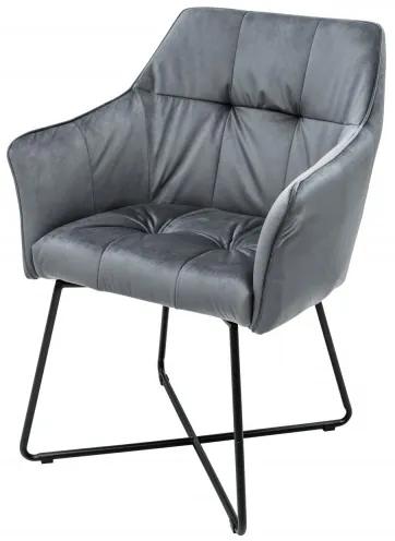 Dizajnová stolička Giuliana strieborná