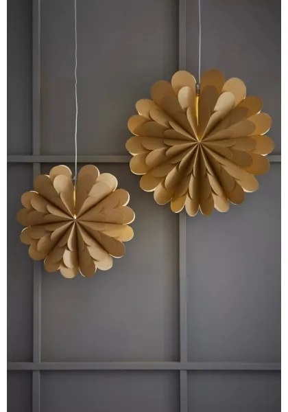 Markslöjd 705949 - Vianočná dekorácia MARAVILLA 1xE14/25W/230V pr. 60 cm zlatá