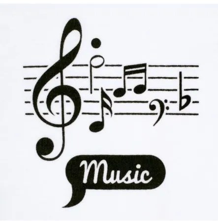 NEW BABY Dojčenský bavlnený podbradník New Baby Music