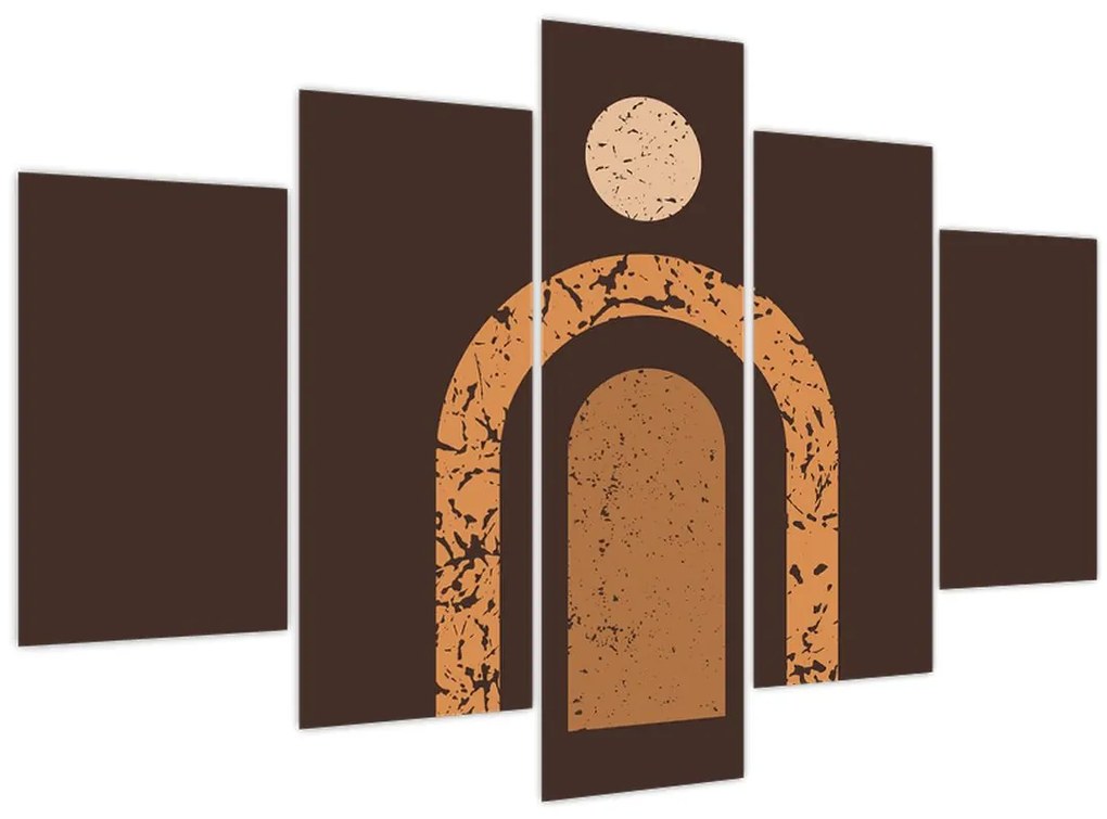 Obraz - Oranžové oblúky N⁰3 (150x105 cm)