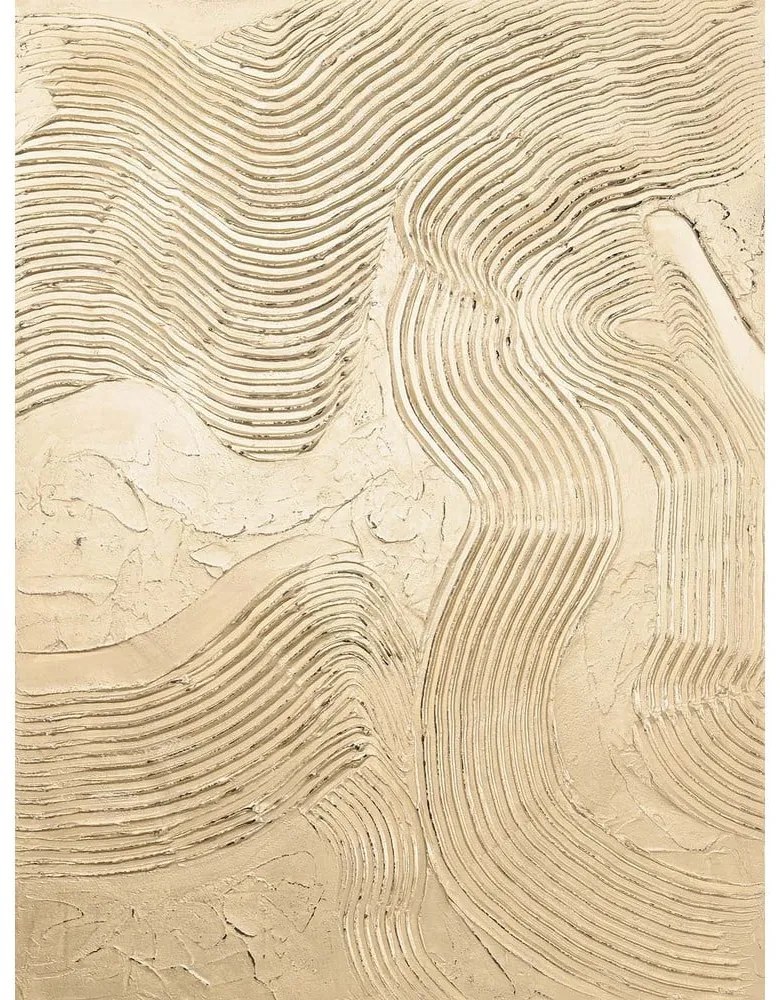 Ručne maľovaný obraz 88x118 cm Metallic Champagne – Malerifabrikken